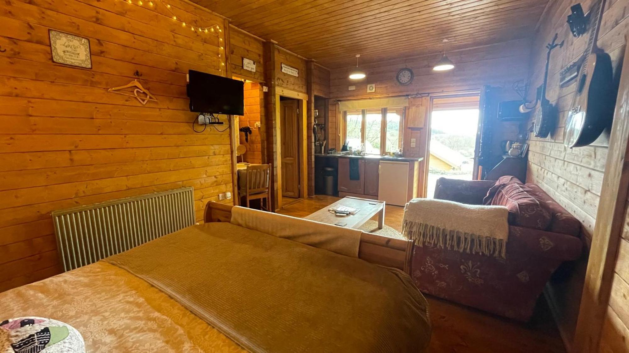 Blossom Cabin - Little Log Cabin In Wales ニュータウン エクステリア 写真