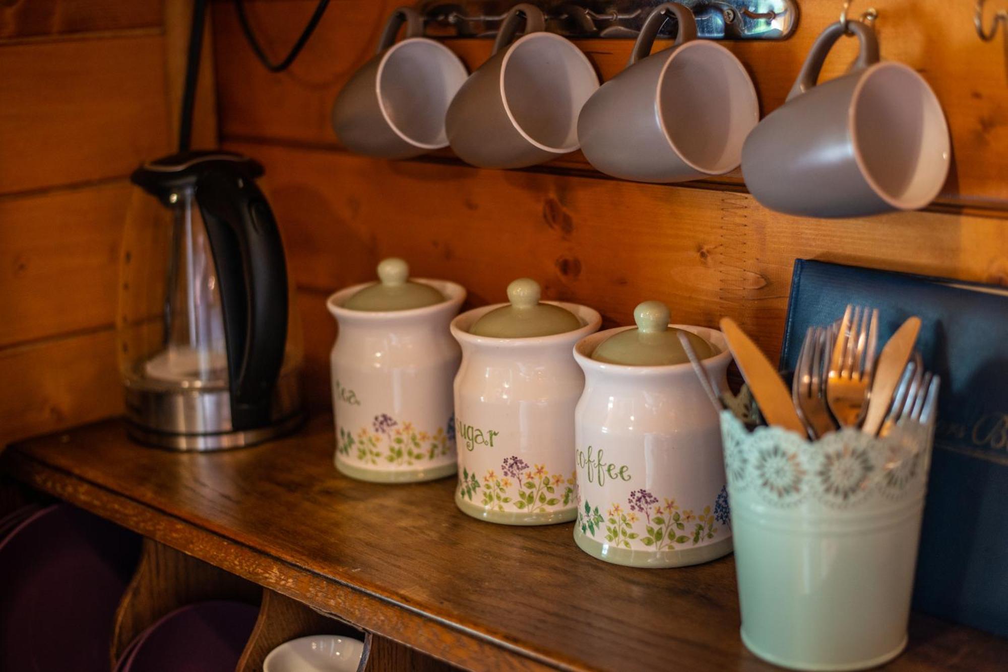 Blossom Cabin - Little Log Cabin In Wales ニュータウン エクステリア 写真