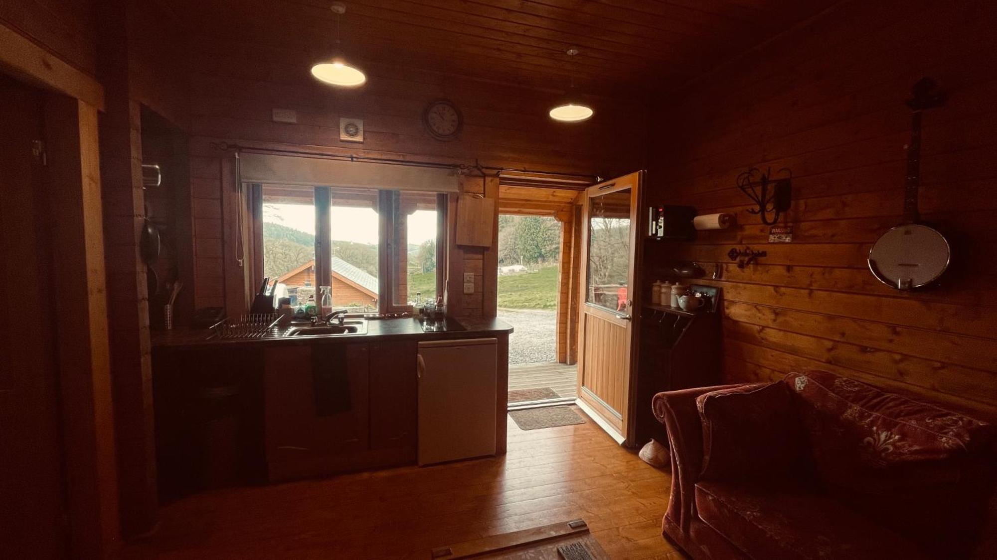 Blossom Cabin - Little Log Cabin In Wales ニュータウン エクステリア 写真