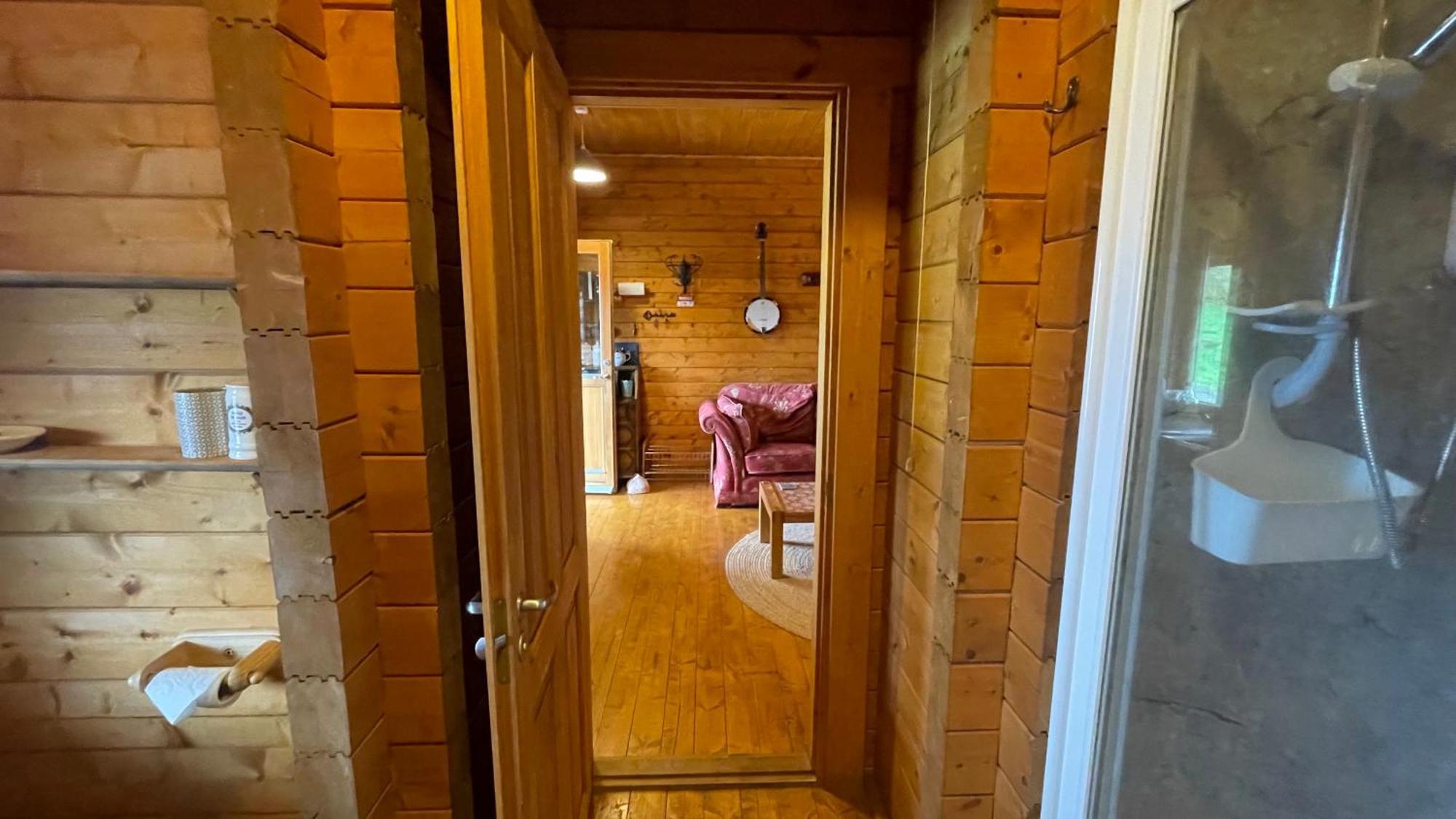 Blossom Cabin - Little Log Cabin In Wales ニュータウン エクステリア 写真
